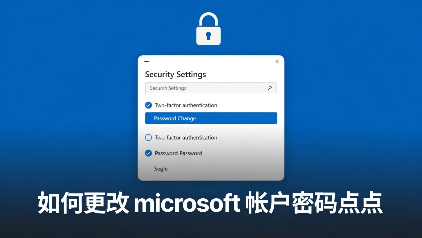 如何更改 microsoft 帐户密码站点