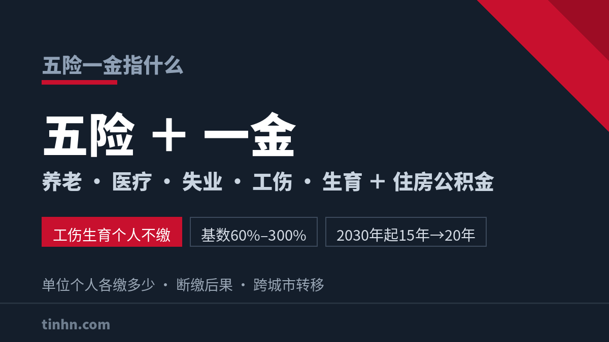 五险一金指什么：养老医疗失业工伤生育保险与住房公积金
